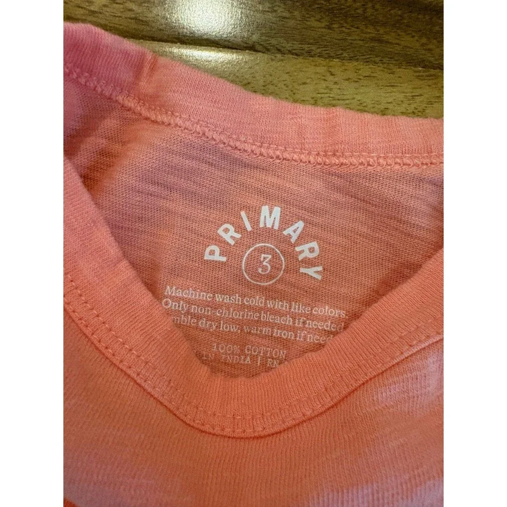 Primary Long Sleeve Slub Pocket Tees, Guava & Iris, Size 3T